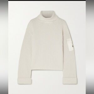 Moncler Off-White Rib Turtleneck size small
